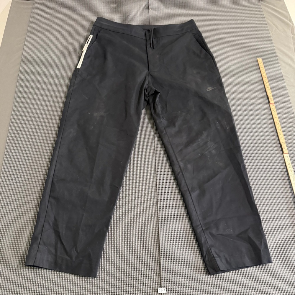Nike Women Black Drawstring Athletic Pants Size 32 M